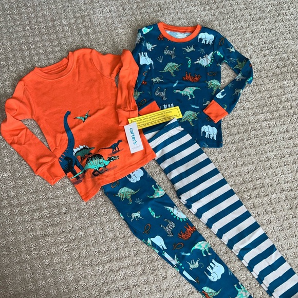 New Carters Dinosaur Print Pjs - Picture 3 of 13